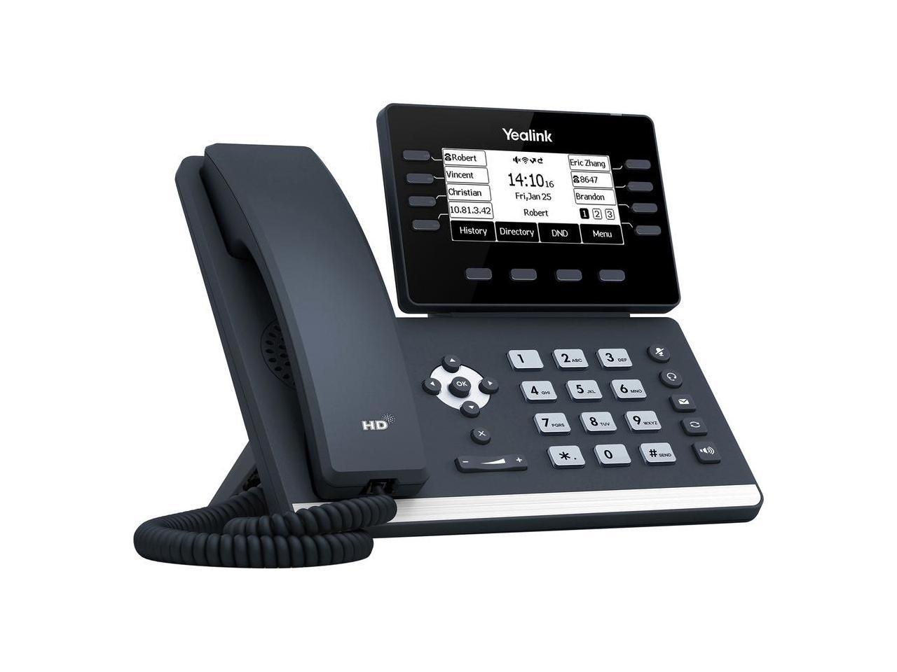 Yealink SIP-T53W IP Corded/Cordless Wi-Fi Mountable Desktop Phone SIPT53W 3