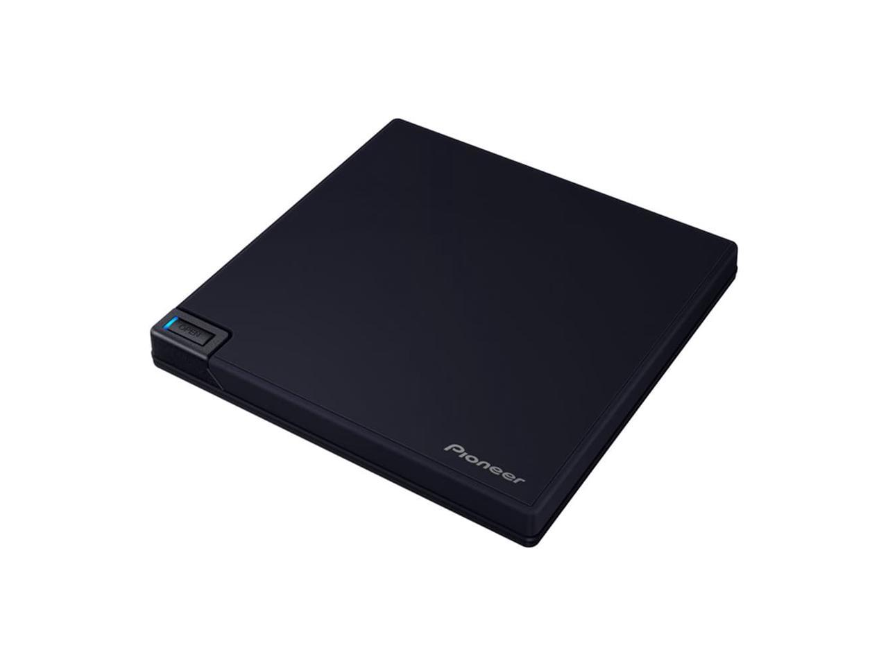 Pioneer BDR-XD08UMB-S Blu-Ray Writer 4K-UHD USB 3.2 Gen1 (USB Type-C) 2.0 Slim Portable BD/DVD/CD Writer - Black 1