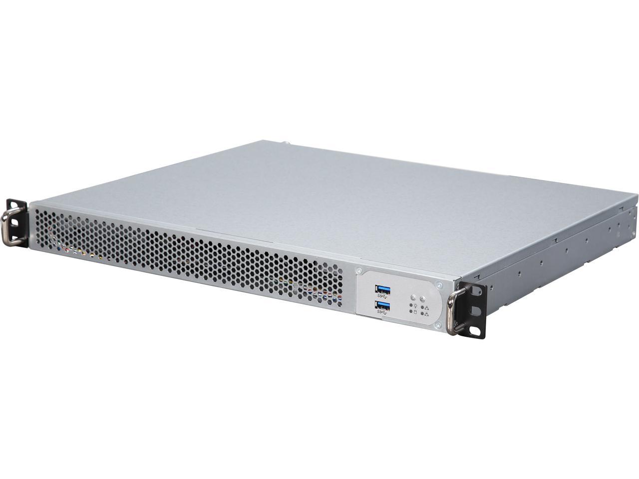 In Win IW-RF100-S315 1U Short-depth Rackmount Server Chassis with Single 315W Power Supply, with Front or Rear I/O Access 1