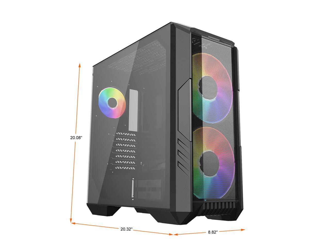 Cooler Master HAF 500 H500-KGNN-S00 Black Steel / Plastic / Tempered Glass ATX Mid Tower Computer Case 2