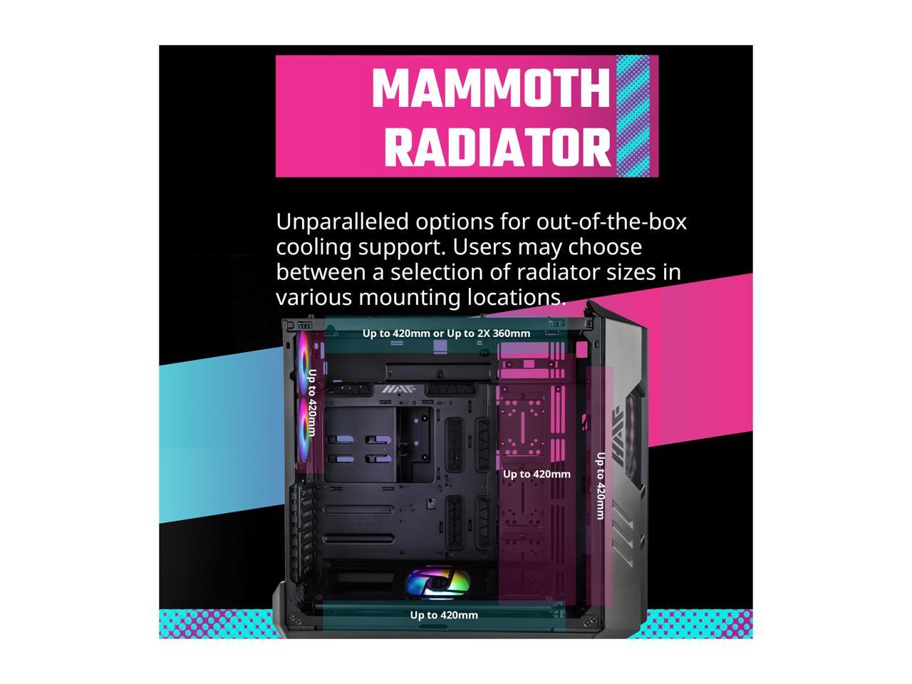 Cooler Master HAF700 H700-IGNN-S00 Titanium Grey SGCC Steel / Mesh / ABS Plastic / Tempered Glass ATX Full Tower Computer Case 3