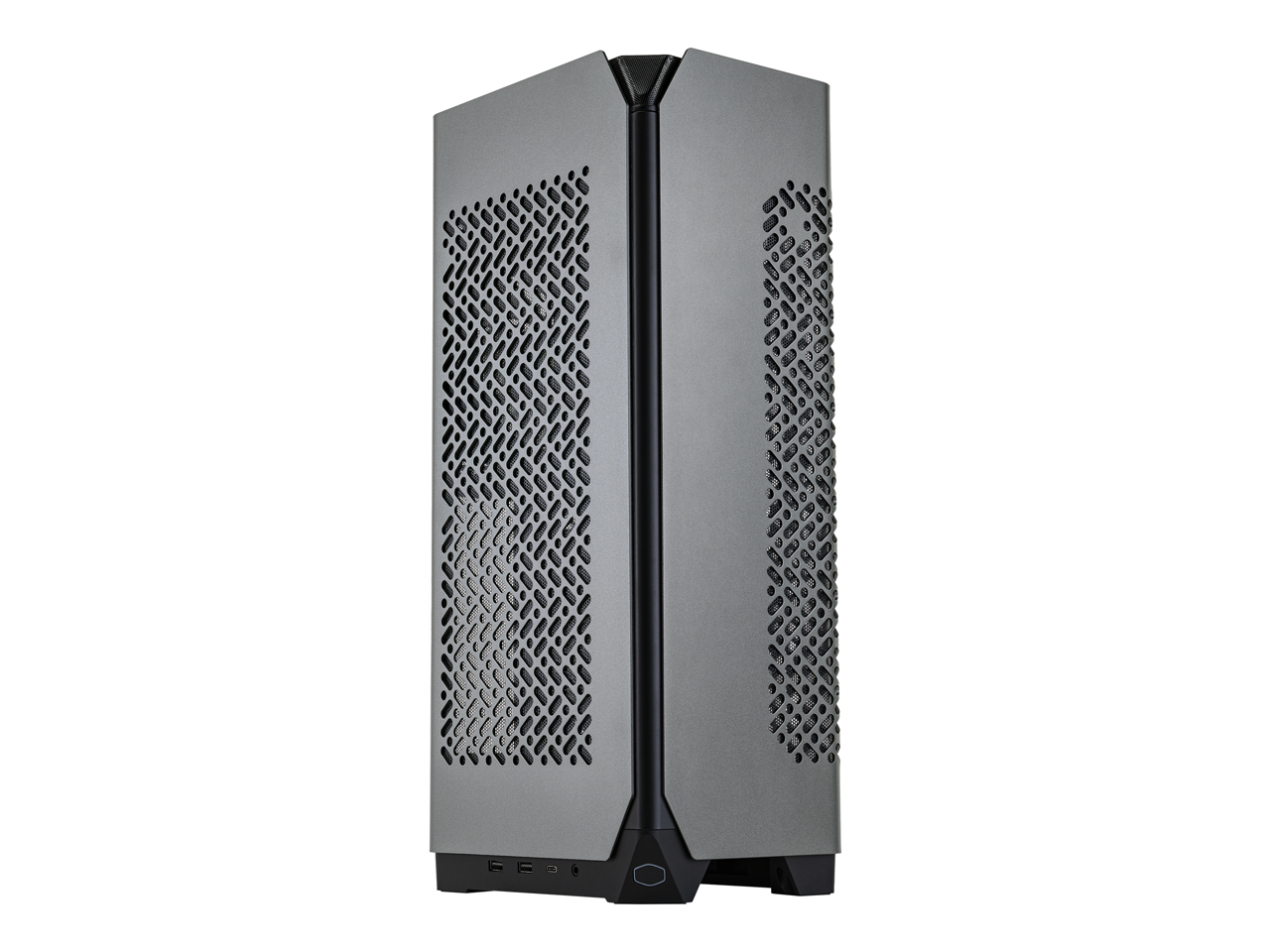 Cooler Master NCORE 100 MAX ITX SFF Tower Case, Custom 120mm AIO, 850W SFX Gold ATX3.0 PSU, 4 Slot GPU, Vertical Mount GPU, PCIe 4.0 Riser, Anodized Aluminum, USB Type C, NR100-MNNN85-SL0 1