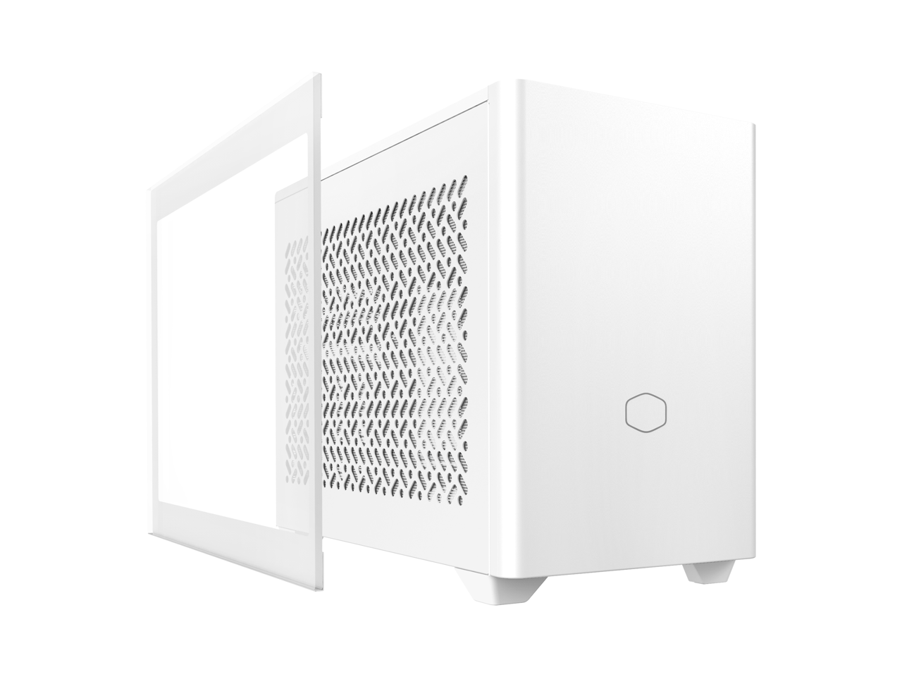 Cooler Master NR200P V2 White Mini-ITX 18L PC Case, Top-Mount 240mm|280mm Liquid Cooler, 356mm Vertical Mounting 3.5-Slot GPU, Tempered |Vented Panel, USB 3.2 Gen 2x2 Type C (NR200PV2-WCNN-S00) 1