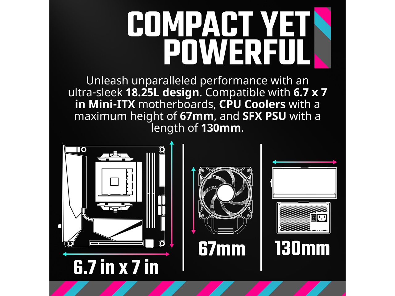 Cooler Master NR200P V2 White Mini-ITX 18L PC Case, Top-Mount 240mm|280mm Liquid Cooler, 356mm Vertical Mounting 3.5-Slot GPU, Tempered |Vented Panel, USB 3.2 Gen 2x2 Type C (NR200PV2-WCNN-S00) 5