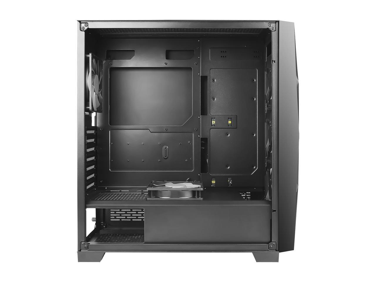 Antec Dark League DF800 FLUX, FLUX Platform, 5 x 120 mm Fans Included, ARGB & PWM Fan Controller, Tempered Glass Side Panel, Geometrical Mesh Front, Mid-Tower ATX Gaming Case 5