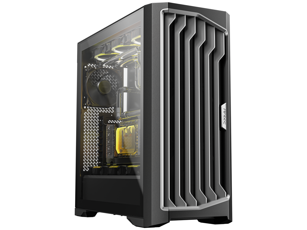 Antec Performance 1 FT, RTX 40 Series GPU Support, Temp. Display, 4 x Storm T3 PWM Fans, Type-C Ready, Dual Tempered Glass Side Panels, Removable Top Fan/Radiator Bracket, Mesh Front Panel, Full-Tower E-ATX PC Case 2