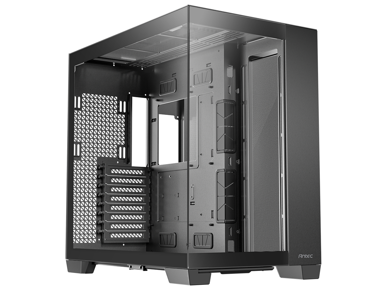 Antec C8, Fans not Included, RTX 40 Compatible, Dual-Chamber, tooless Design, Type-C, 360mm Radiator Support, Seamless Tempered Glass Front & Side Panels, High Airflow Full-Tower E-ATX PC Case 1