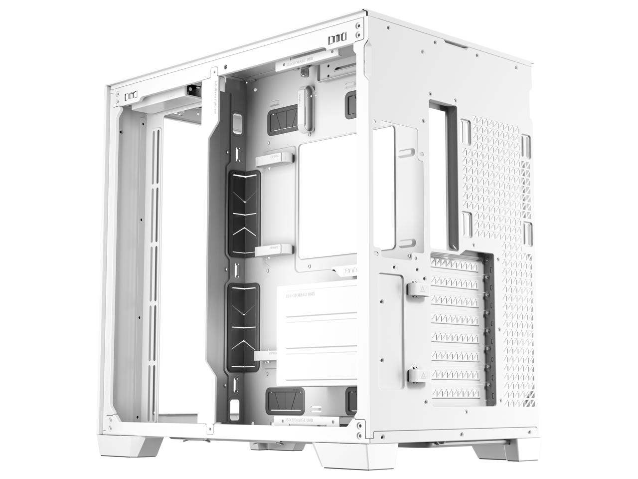 Antec C8 White, Fans not Included, RTX 40 Compatible, Dual-Chamber, tooless Design, Type-C, 360mm Radiator Support, Seamless Tempered Glass Front & Side Panels, High Airflow Full-Tower E-ATX PC Case 5