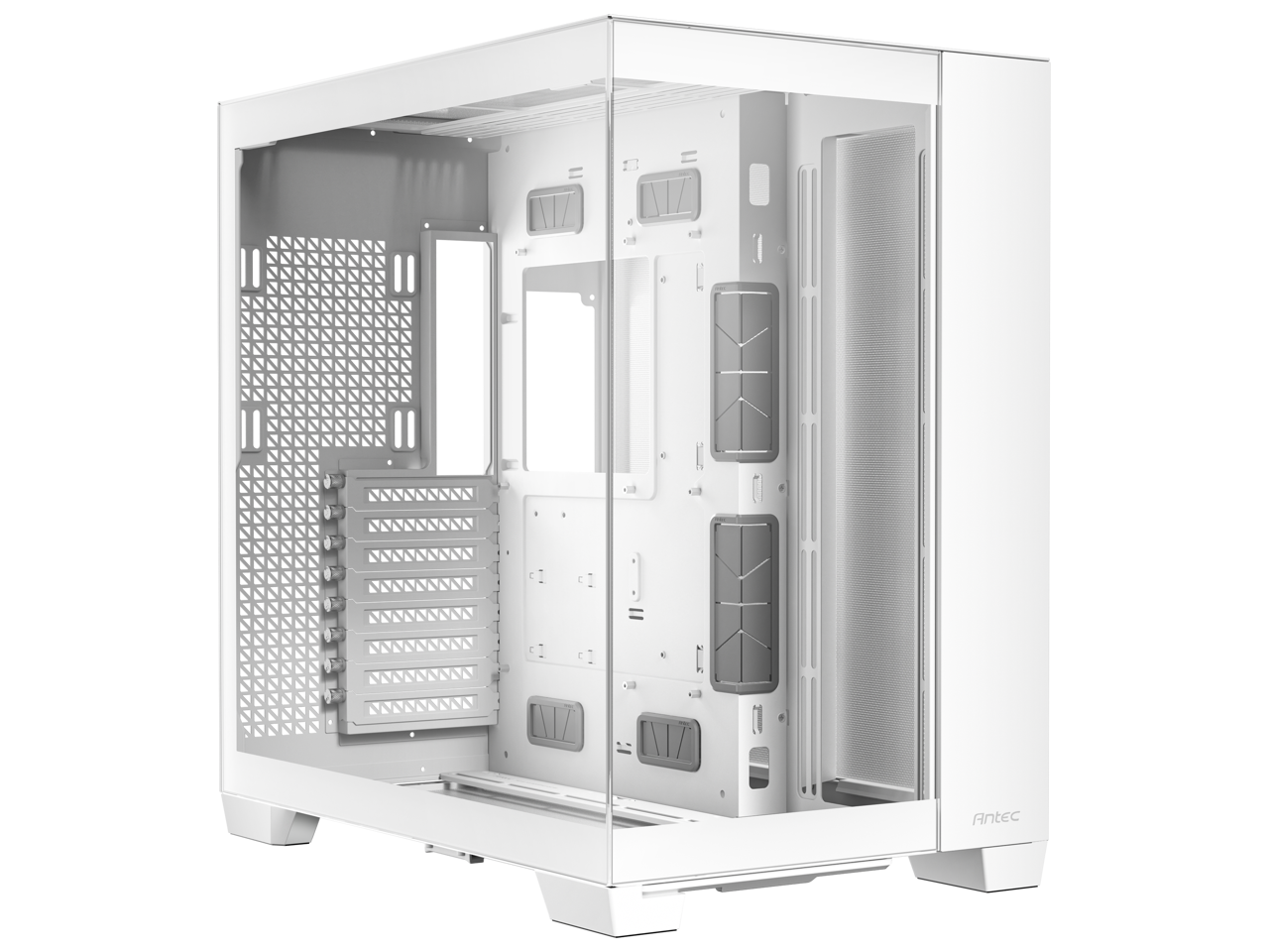 Antec C8 White, Fans not Included, RTX 40 Compatible, Dual-Chamber, tooless Design, Type-C, 360mm Radiator Support, Seamless Tempered Glass Front & Side Panels, High Airflow Full-Tower E-ATX PC Case 3