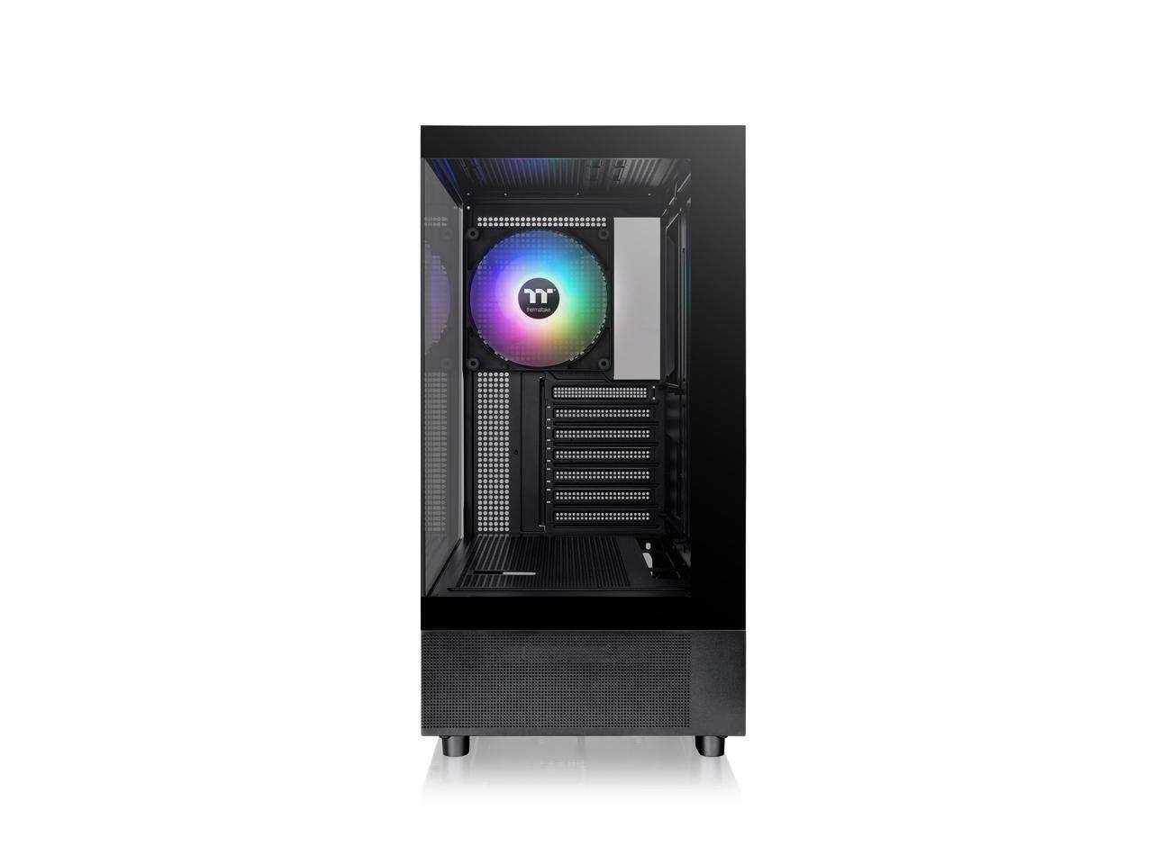 Thermaltake View 270 TG ARGB Black Mid Tower E-ATX Case Support; Preinstalled 1 x CT140 ARGB Fans; 360MM Radiator Support with Temper Glass on Front and Side ; CA-1Y7-00M1WN-00; 3 Year Warranty 4