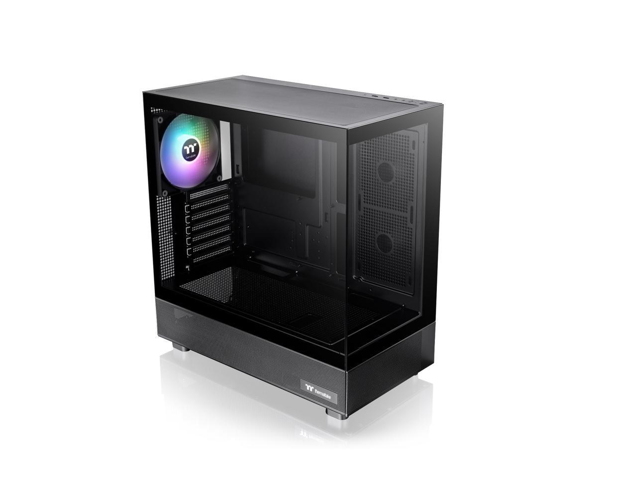 Thermaltake View 270 TG ARGB Black Mid Tower E-ATX Case Support; Preinstalled 1 x CT140 ARGB Fans; 360MM Radiator Support with Temper Glass on Front and Side ; CA-1Y7-00M1WN-00; 3 Year Warranty 1