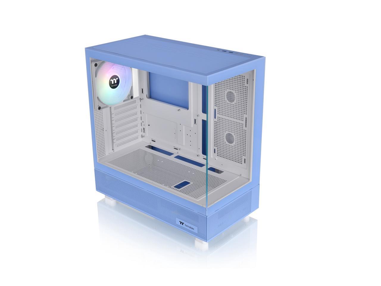 Thermaltake View 270 TG ARGB Hydrangea Blue Mid Tower E-ATX Case Support; Preinstalled 1 x CT140 ARGB Fan; 360MM Radiator Support with Temper Glass on Front and Side; CA-1Y7-00MFWN-00; 3 Year Warranty 1