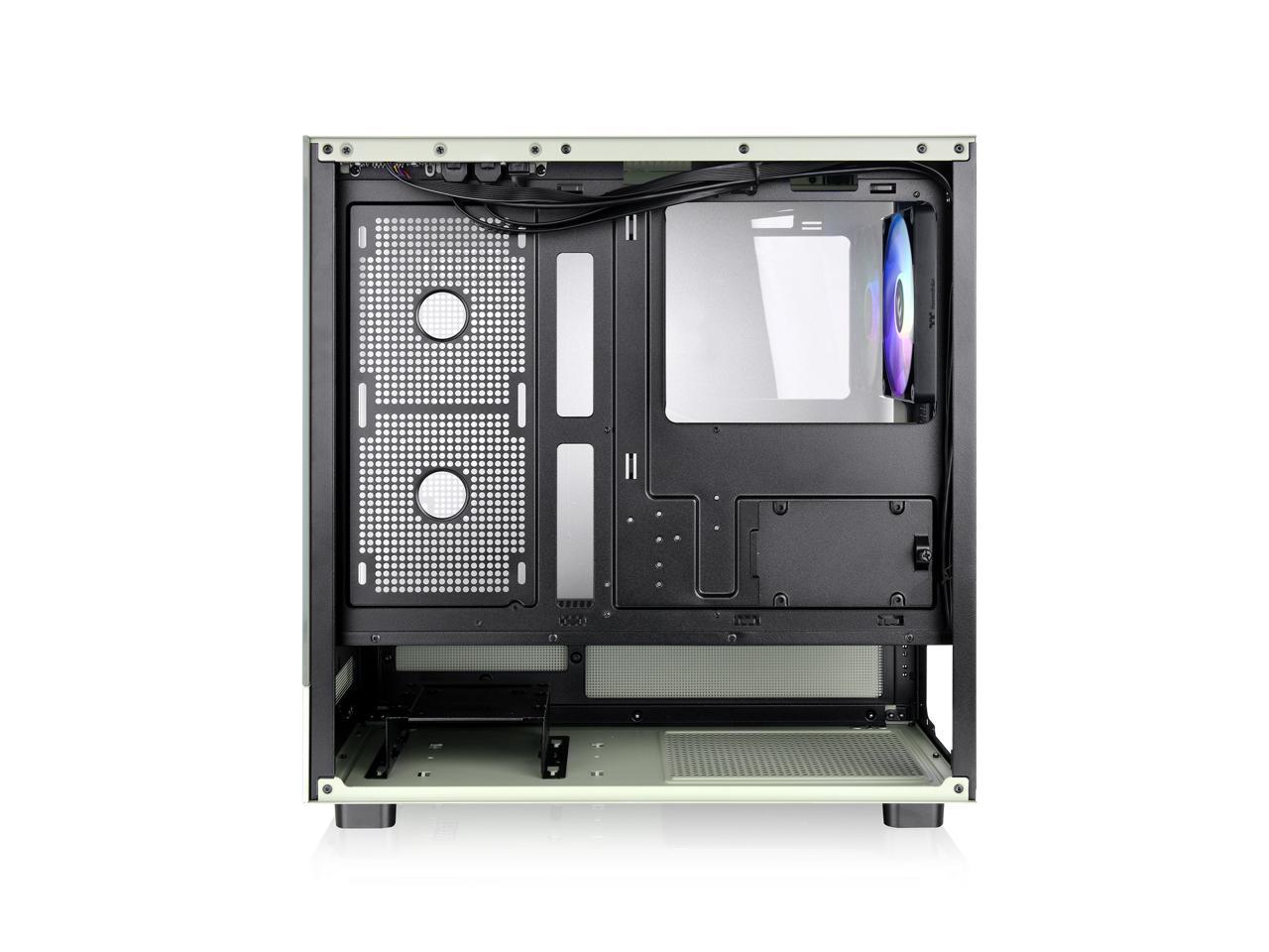 Thermaltake View 270 TG ARGB Matcha Green Mid Tower E-ATX Case Support; Preinstalled 1 x CT140 ARGB Fans; 360MM Radiator Support with Temper Glass on Front and Side ; CA-1Y7-00MEWN-00; 3 Year Warranty 3