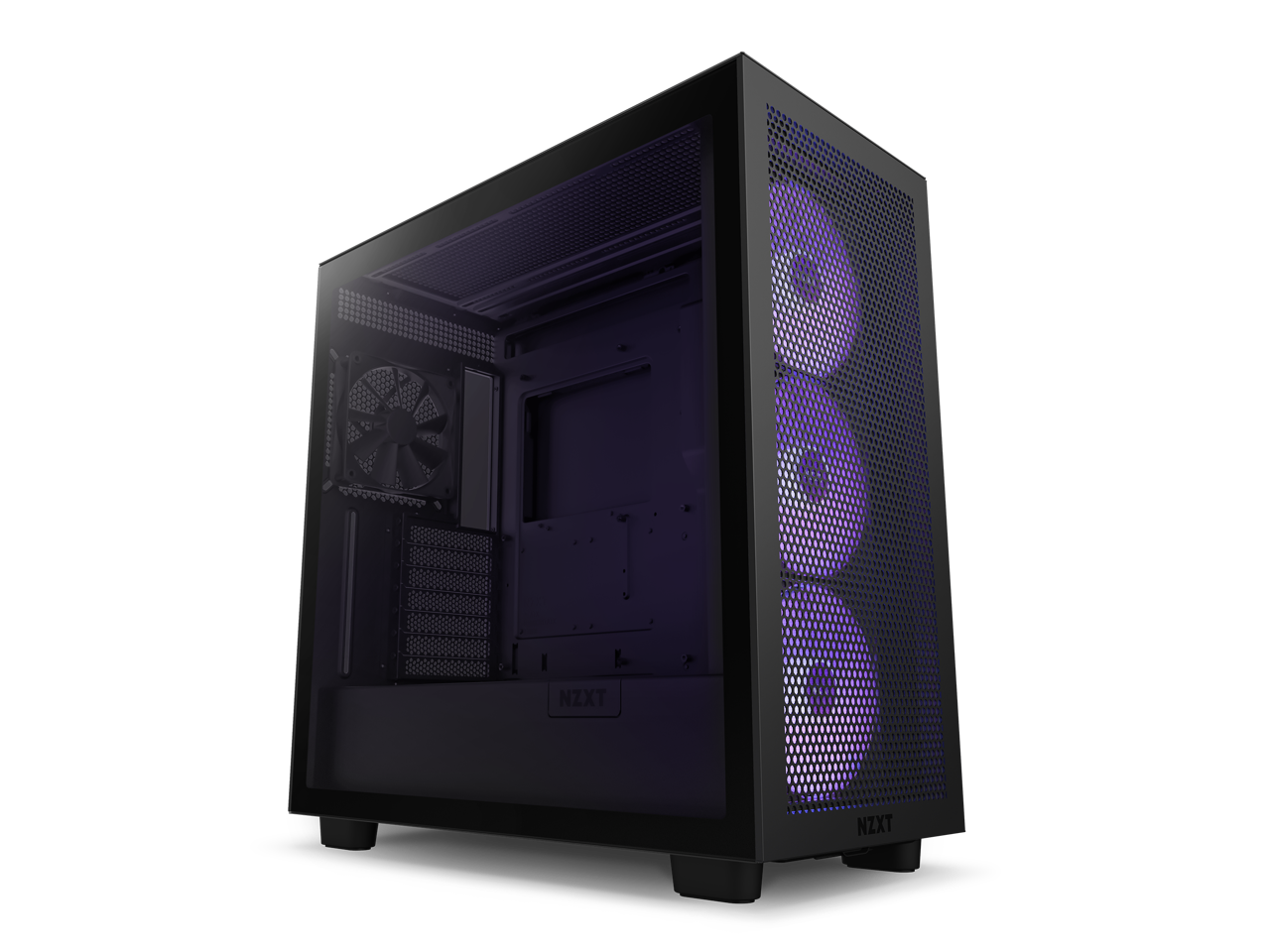 NZXT H Series H7 (2023) Flow RGB Edition ATX Mid Tower Chassis Black Color-CM-H71FB-R1 2