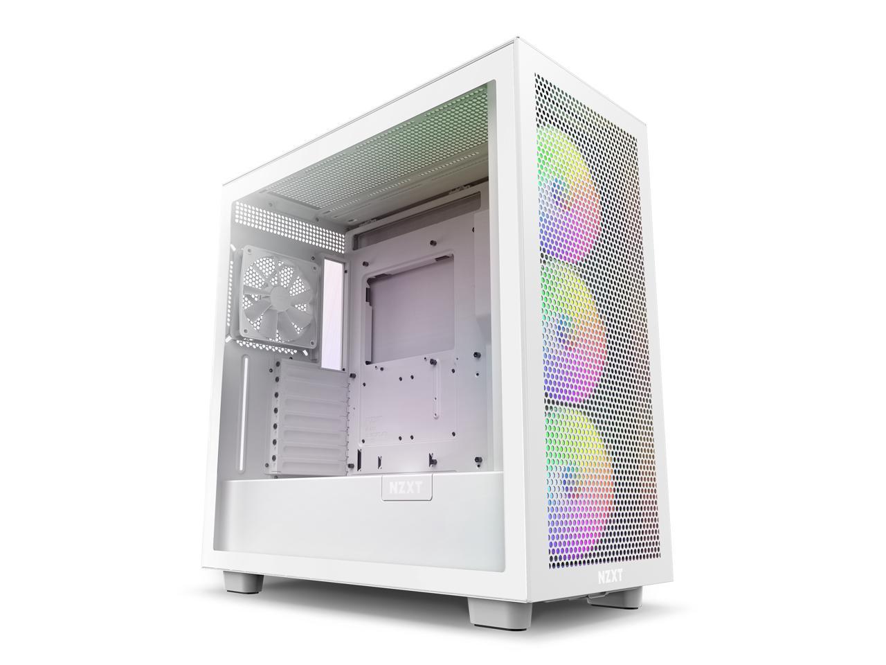 NZXT H Series H7 (2023) Flow RGB Edition ATX Mid Tower Chassis White Color-CM-H71FW-R1 1