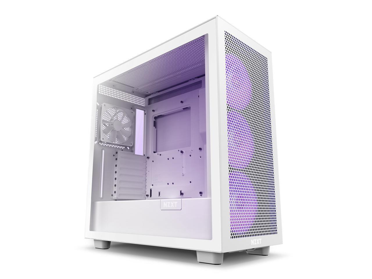 NZXT H Series H7 (2023) Flow RGB Edition ATX Mid Tower Chassis White Color-CM-H71FW-R1 2