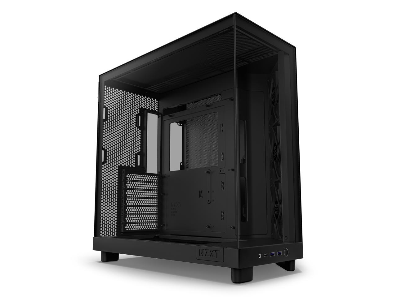 NZXT H6 FLOW Compact Dual-Chamber Mid-Tower Airflow Case, Black, CC-H61FB-01 1