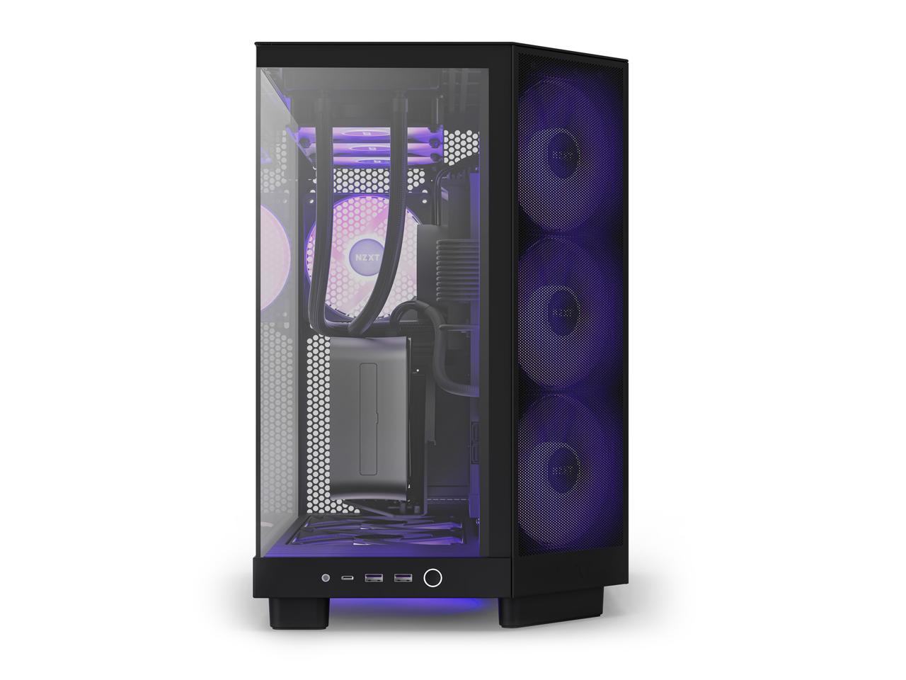 NZXT H6 FLOW RGB Compact Dual-Chamber Mid-Tower Airflow Case, Black, CC-H61FB-R1 3