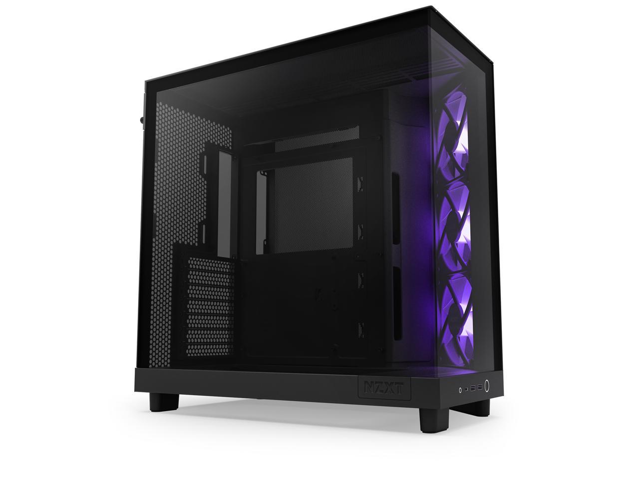 NZXT H6 FLOW RGB Compact Dual-Chamber Mid-Tower Airflow Case, Black, CC-H61FB-R1 5