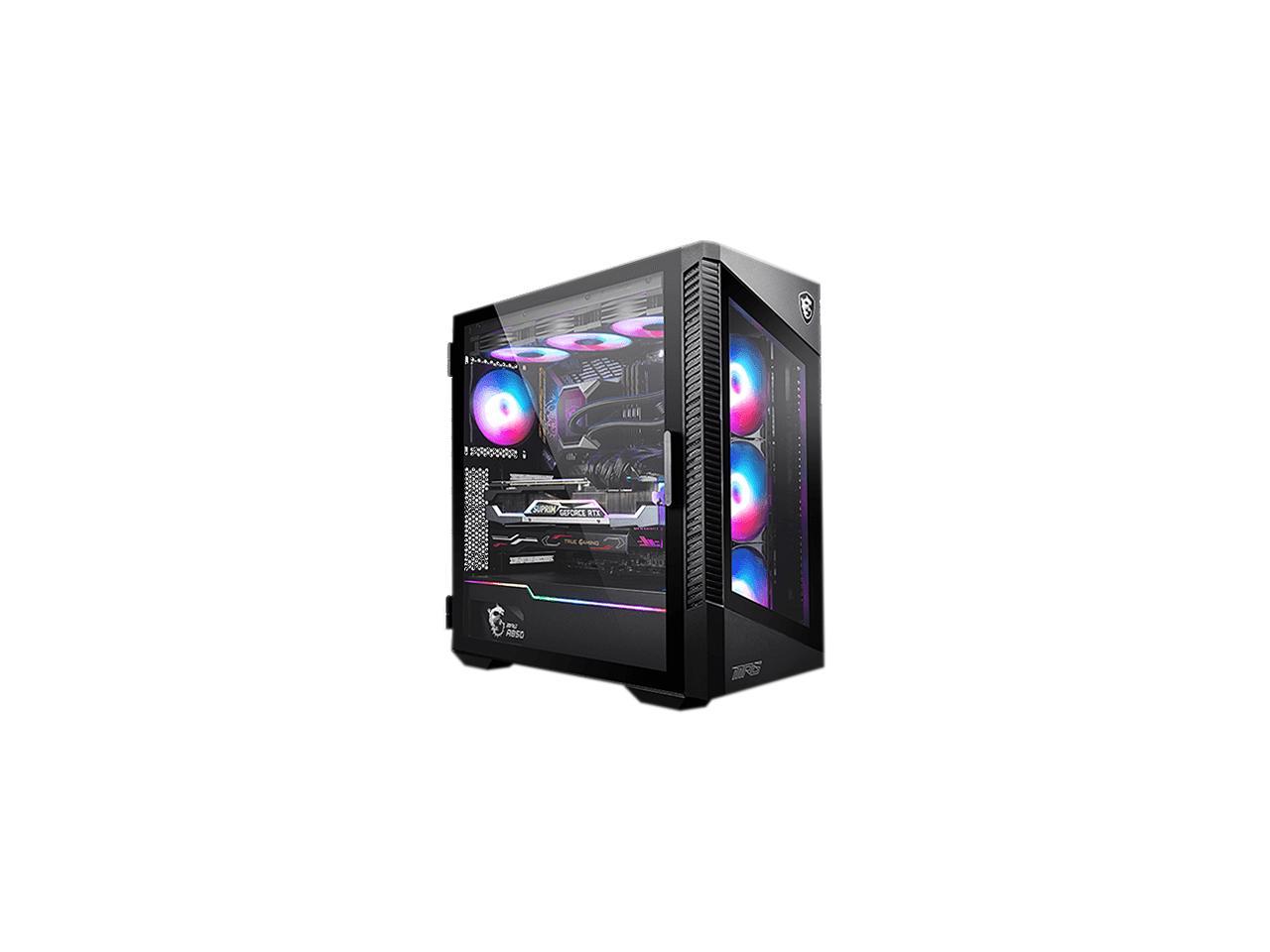 MSI MPG VELOX 100R Black SPCC Steel / Laminated Tempered Glass ATX Mid Tower Computer Case 1