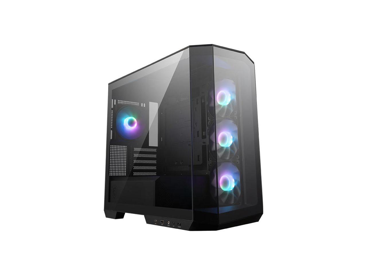 MSI MAG PANO M100R PZ Black Micro ATX Gaming Case, Support Back-Connect Motherboard, 270-degree Panoramic Display 1