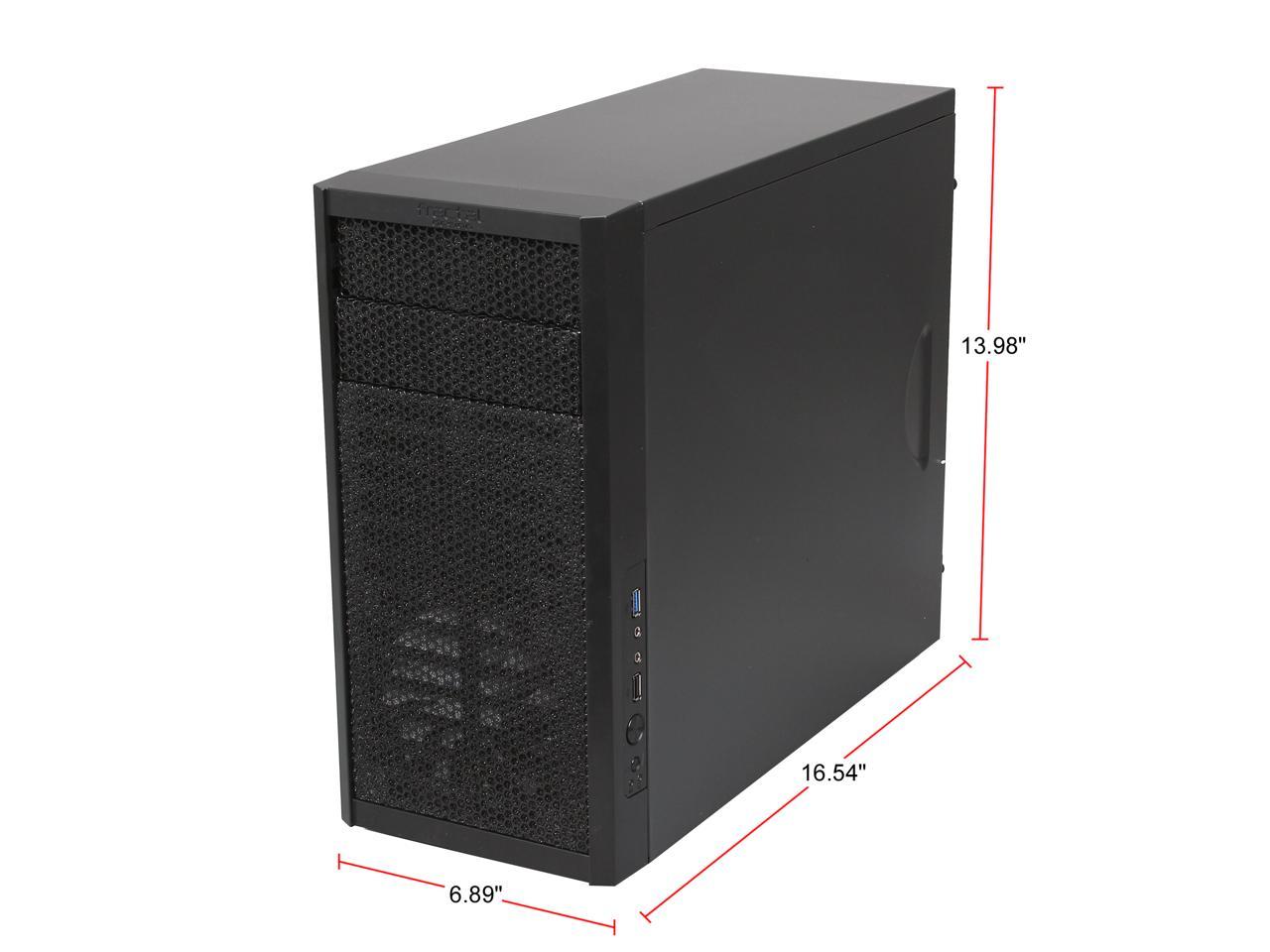 Fractal Design Core 1000 Black Micro ATX Mini Tower Computer Case 4