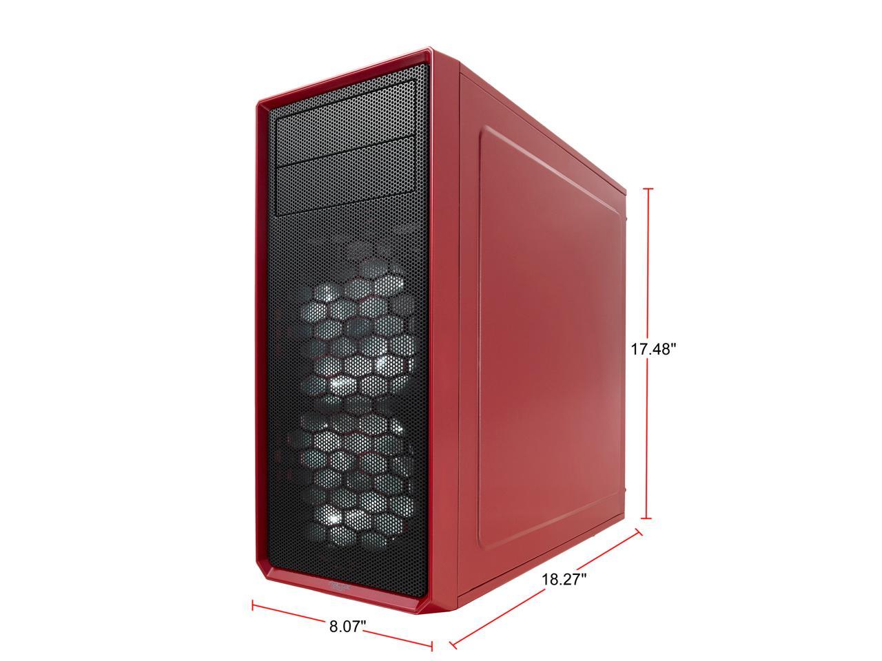 Fractal Design Focus G Mystic Red ATX Mid Tower Computer Case 4