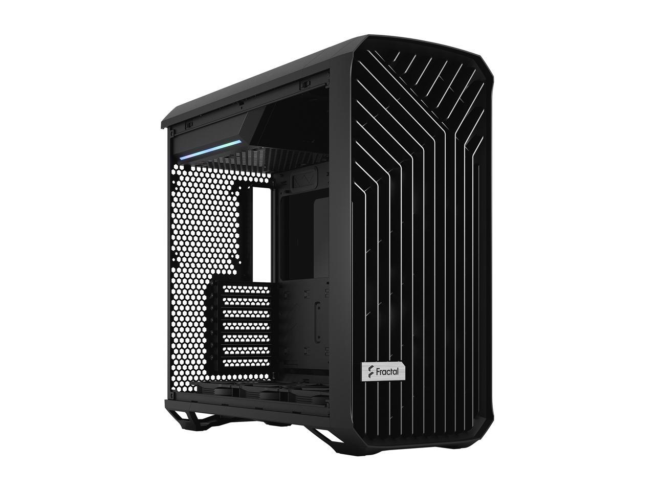 Fractal Design Torrent Black E-ATX Tempered Glass Window High-Airflow Mid Tower Computer Case 3