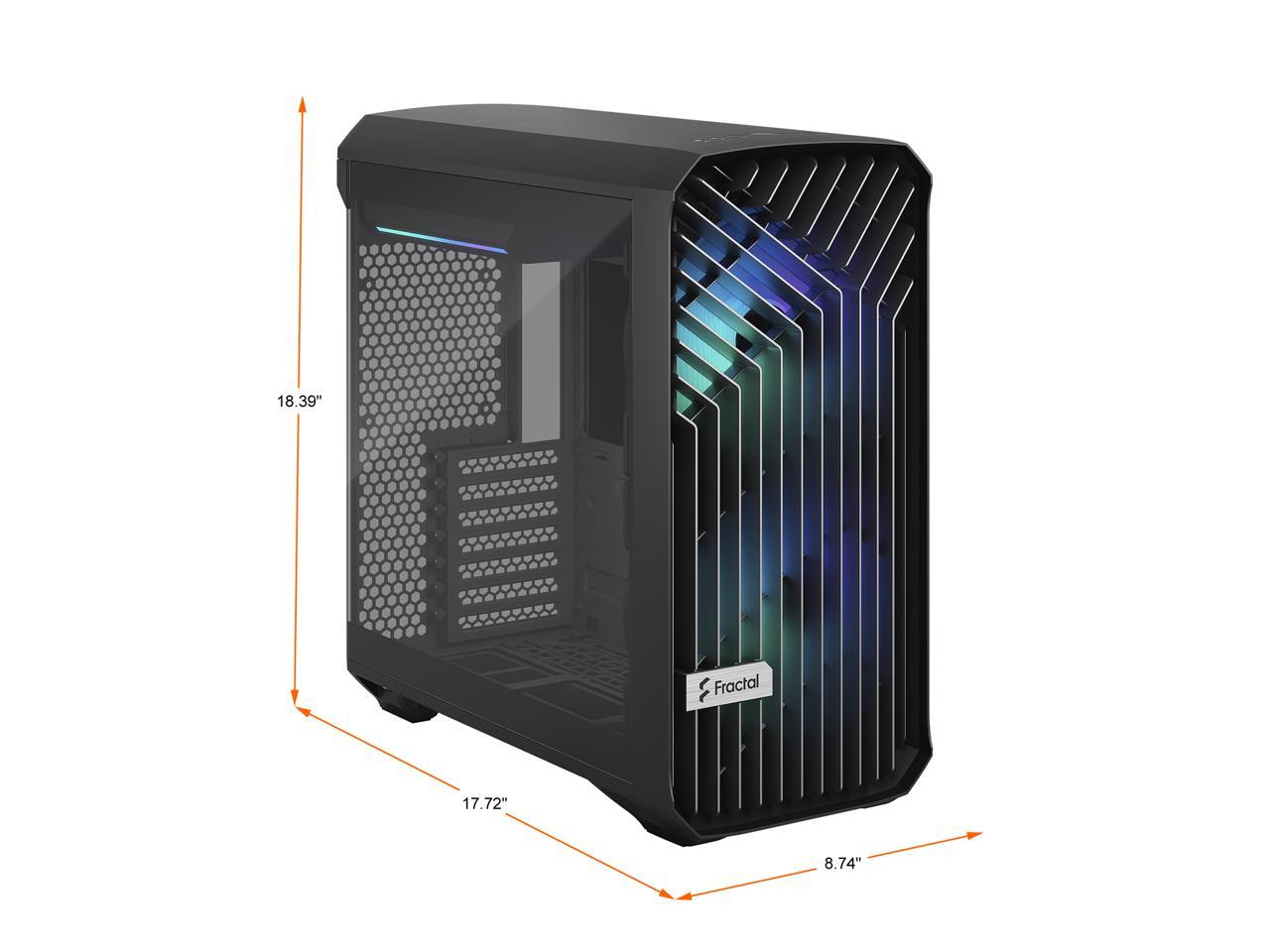 Fractal Design Torrent Compact RGB Black TG Light Tempered Glass High-Airflow ATX Computer Case 2