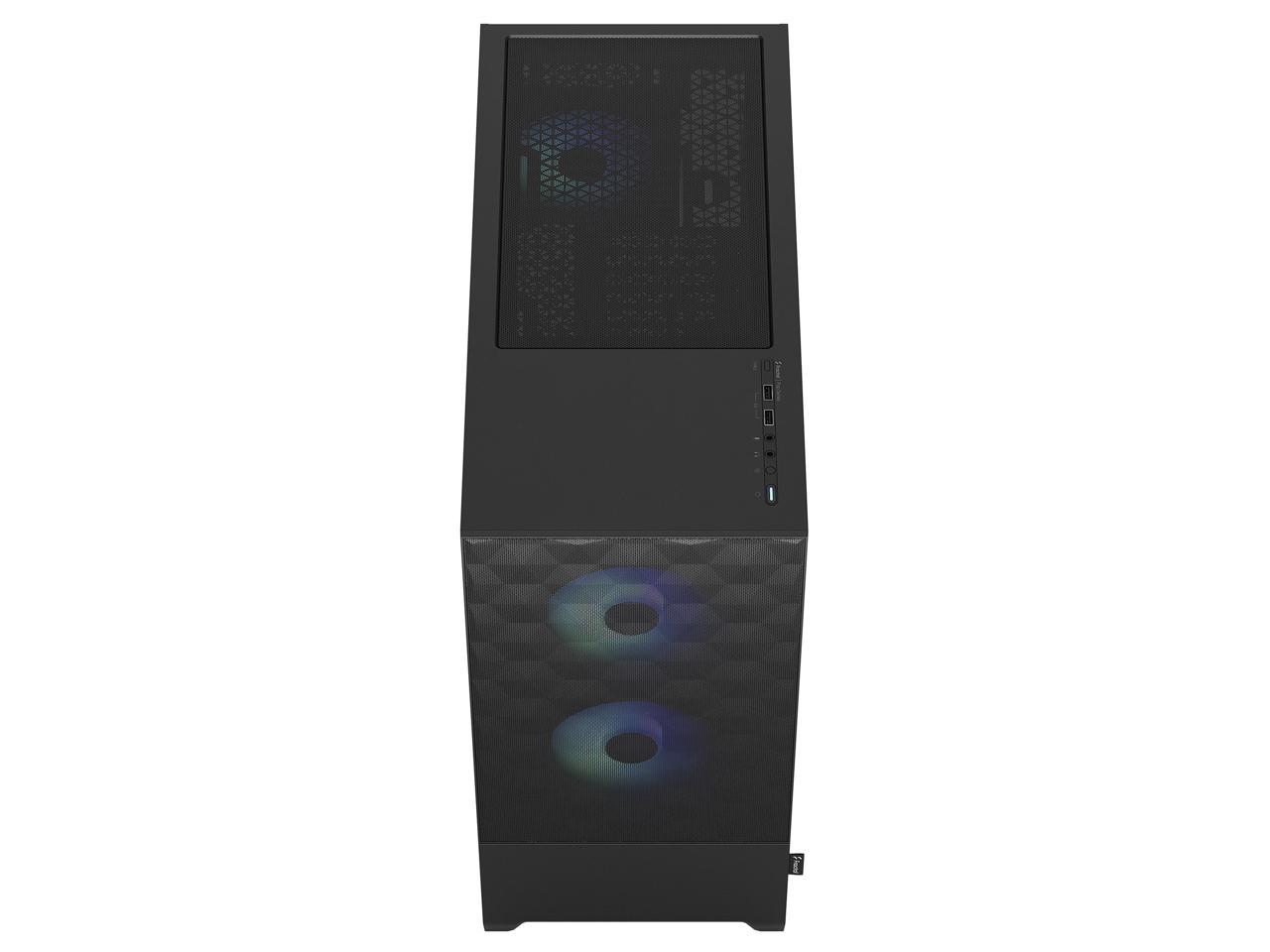 Fractal Design Pop Air RGB Black TG ATX High-Airflow Clear Tempered Glass Window Mid Tower Computer Case 4