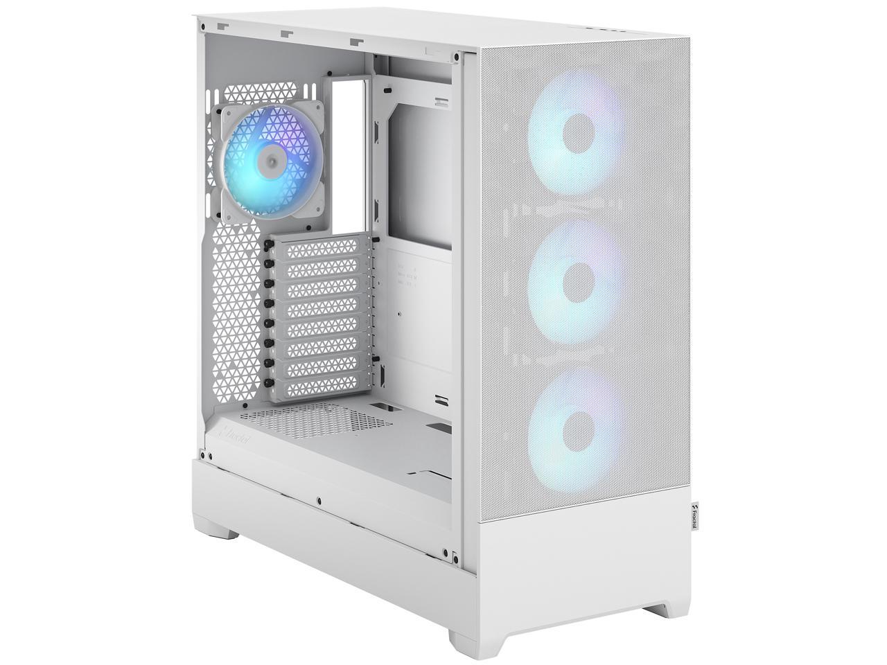 Fractal Design Pop XL Air RGB White TG ATX High-Airflow Clear Tempered Glass Window Full Tower Computer Case 1