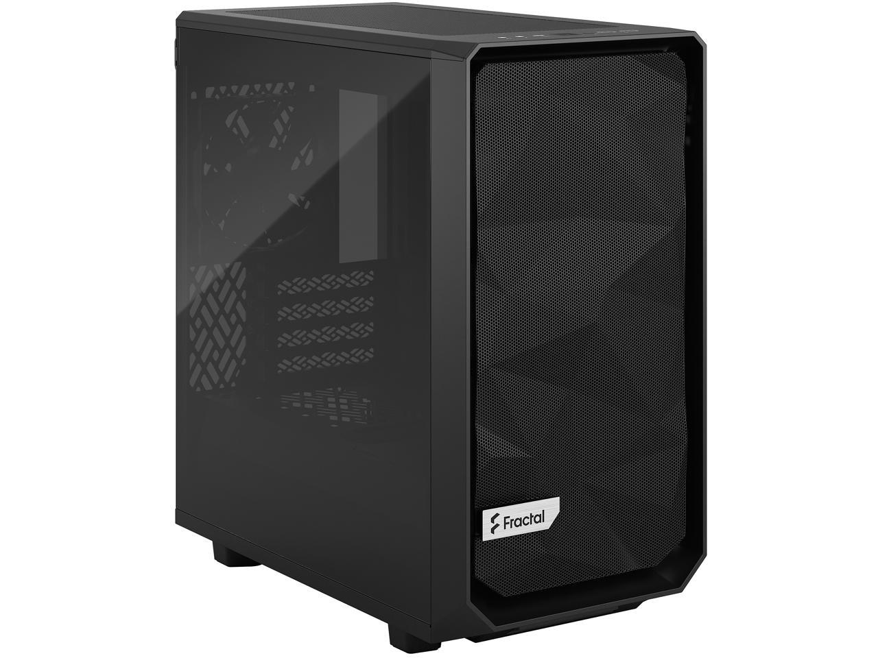 Fractal Design Meshify 2 Mini Black TG mATX High-Airflow Dark Tinted Tempered Glass Window Computer Case 1