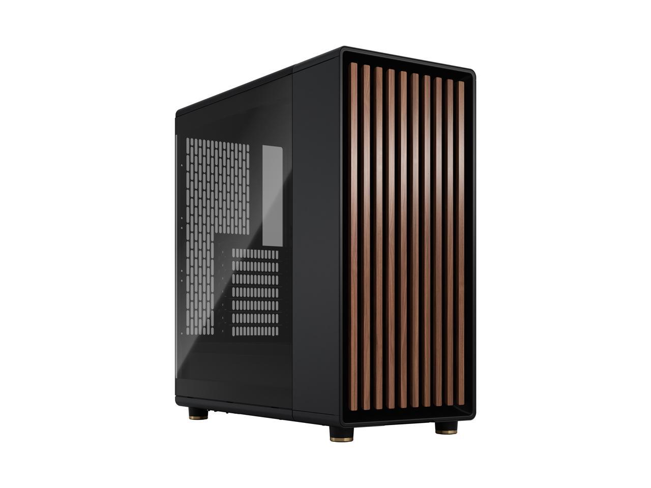 Fractal Design North ATX mATX Mid Tower PC Case - North Charcoal Black with Walnut Front and Dark Tinted TG Side Panel 1