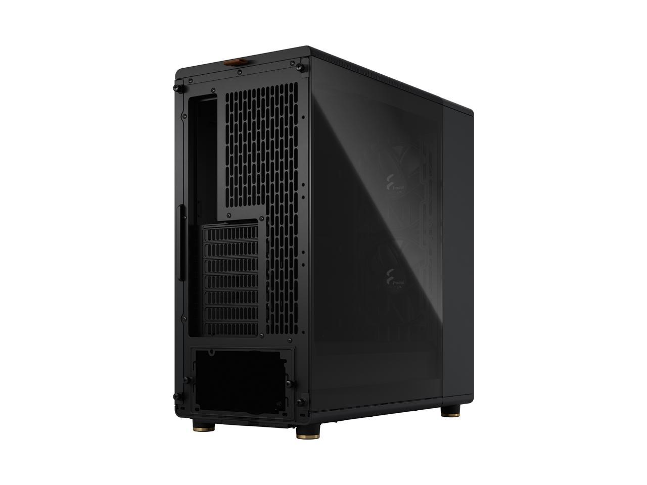 Fractal Design North ATX mATX Mid Tower PC Case - North Charcoal Black with Walnut Front and Dark Tinted TG Side Panel 3