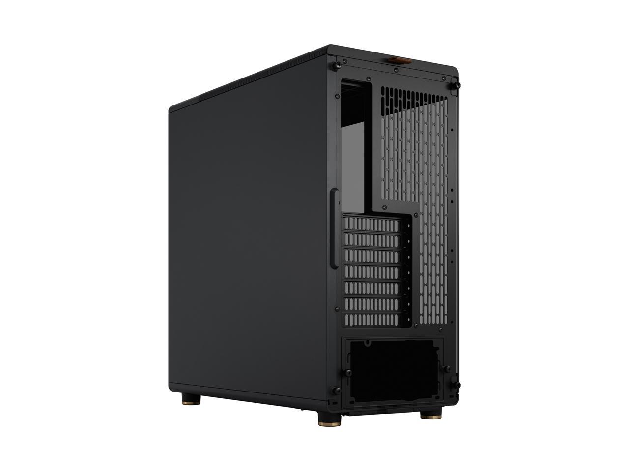 Fractal Design North ATX mATX Mid Tower PC Case - North Charcoal Black with Walnut Front and Dark Tinted TG Side Panel 5