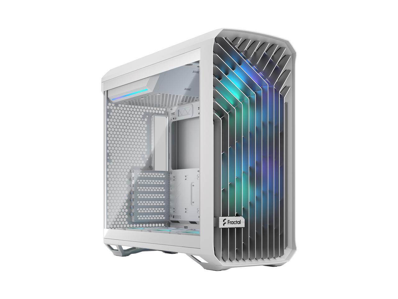 Fractal Design Torrent RGB White E-ATX Tempered Glass Window High-Airflow Mid Tower Computer Case 1