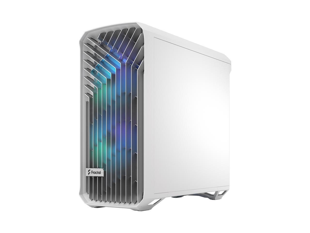 Fractal Design Torrent RGB White E-ATX Tempered Glass Window High-Airflow Mid Tower Computer Case 2