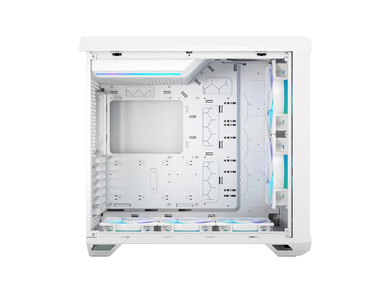 Fractal Design Torrent RGB White E-ATX Tempered Glass Window High-Airflow Mid Tower Computer Case 3