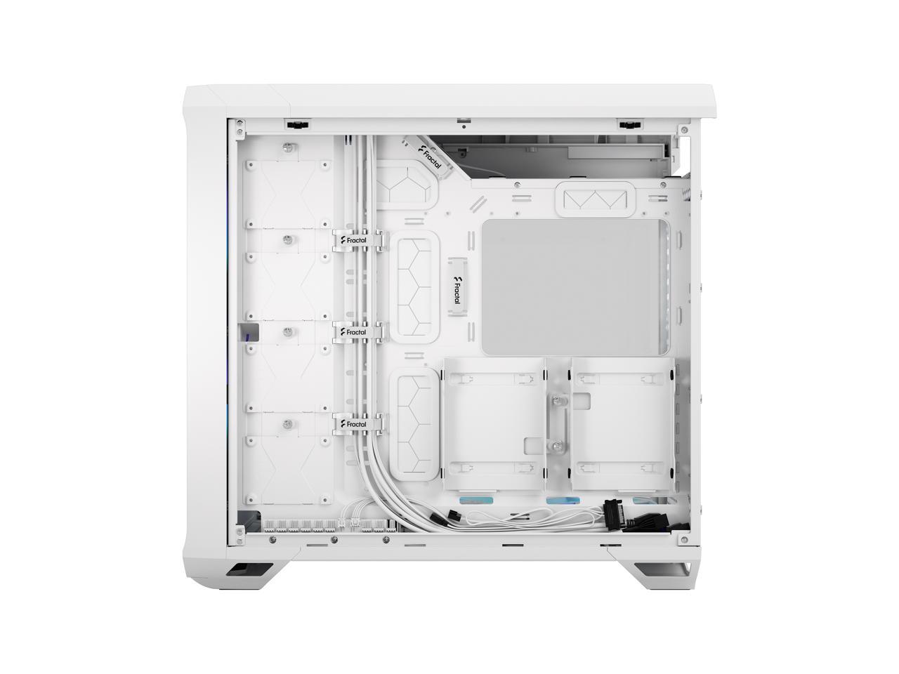 Fractal Design Torrent RGB White E-ATX Tempered Glass Window High-Airflow Mid Tower Computer Case 4