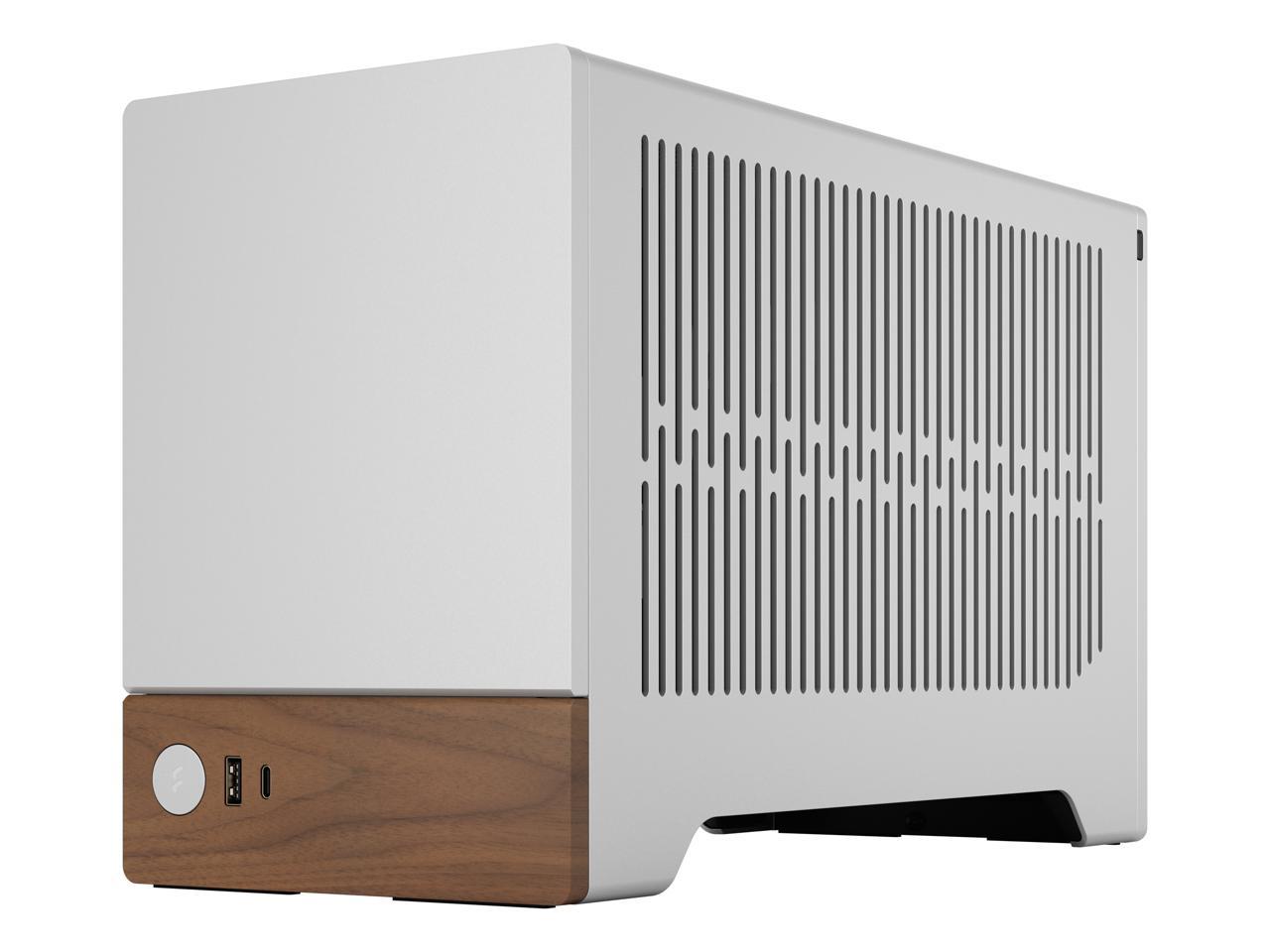 Fractal Design Terra Silver Mini-ITX Small Form Factor PC Case with PCIe 4.0 Riser 2