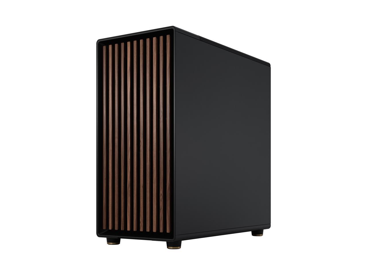 Fractal Design North XL ATX mATX Mid Tower PC Case - Charcoal Black Chassis with Walnut Front and Mesh Side Panel - FD-C-NOR1X-01 5