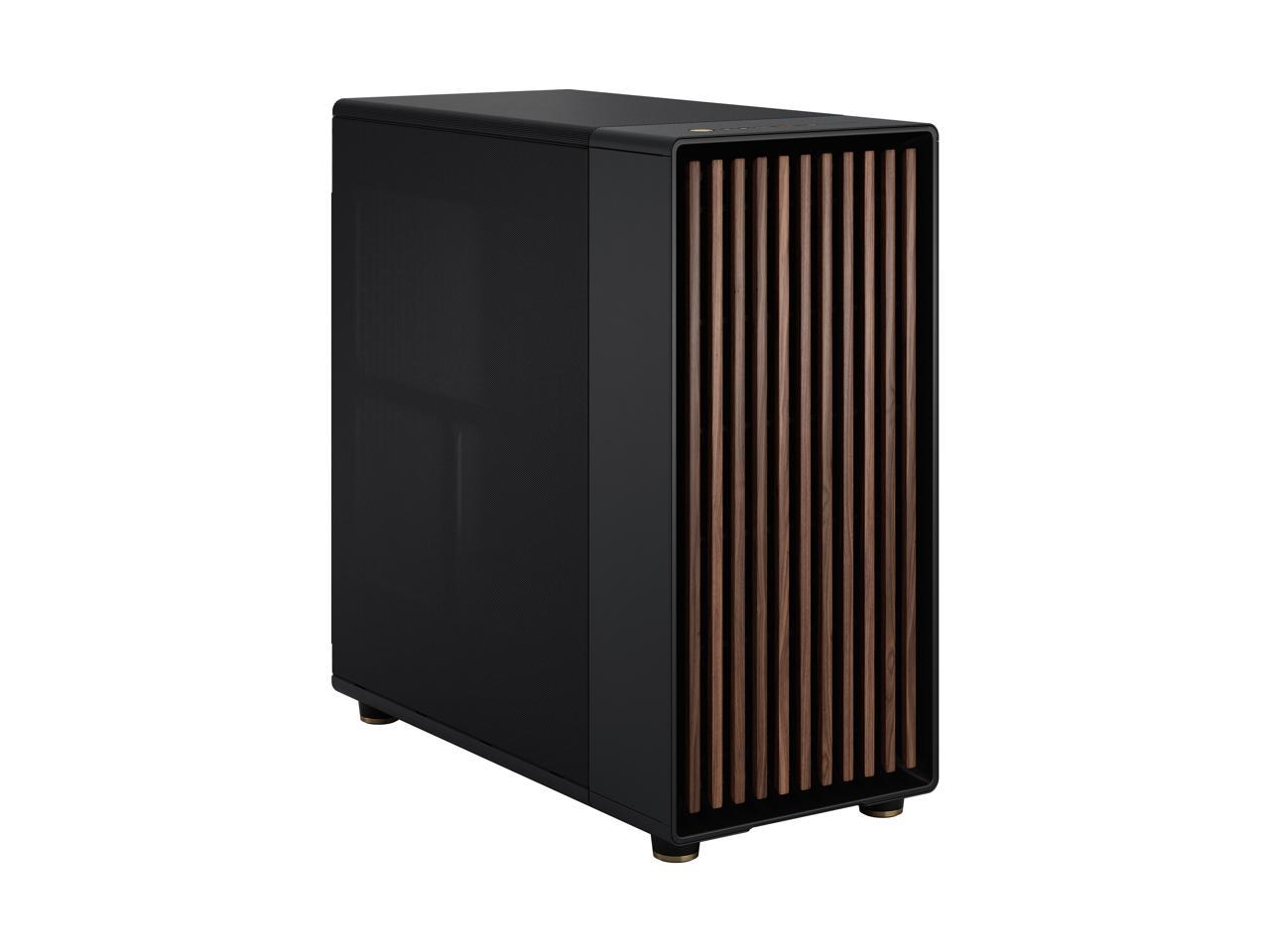 Fractal Design North XL ATX mATX Mid Tower PC Case - Charcoal Black Chassis with Walnut Front and Mesh Side Panel - FD-C-NOR1X-01 2