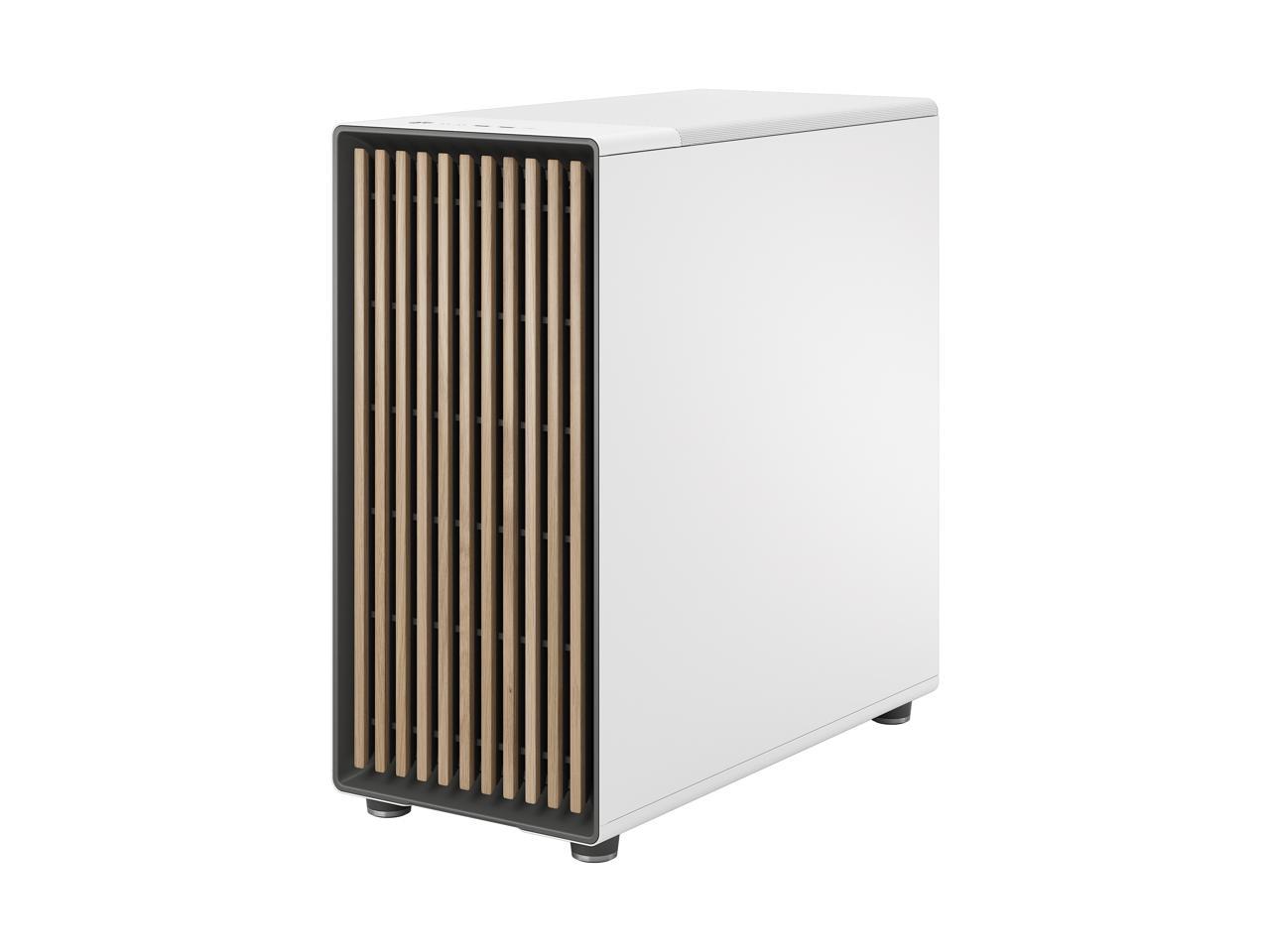 Fractal Design North XL ATX mATX Mid Tower PC Case - Chalk White Chassis with Oak Front and Mesh Side Panel - FD-C-NOR1X-03 4