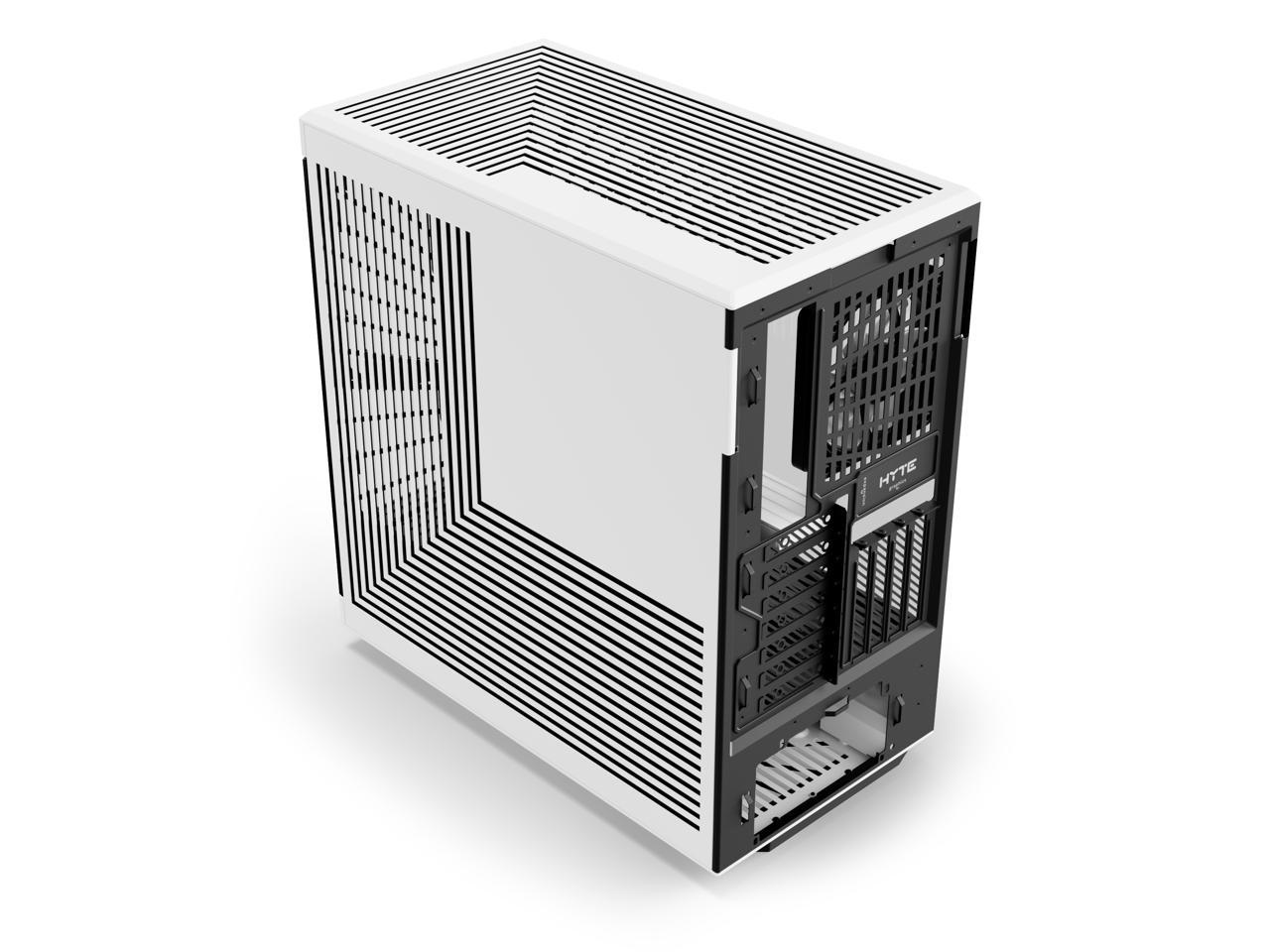 HYTE Y40 Mainstream Vertical GPU Case ATX Mid Tower Gaming Case with PCI Express 4.0 x 16 Riser Cable Included, Black/White 3