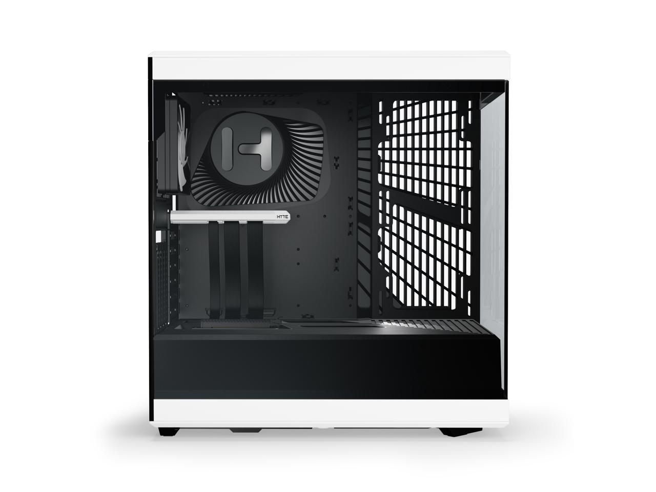 HYTE Y40 Mainstream Vertical GPU Case ATX Mid Tower Gaming Case with PCI Express 4.0 x 16 Riser Cable Included, Black/White 4