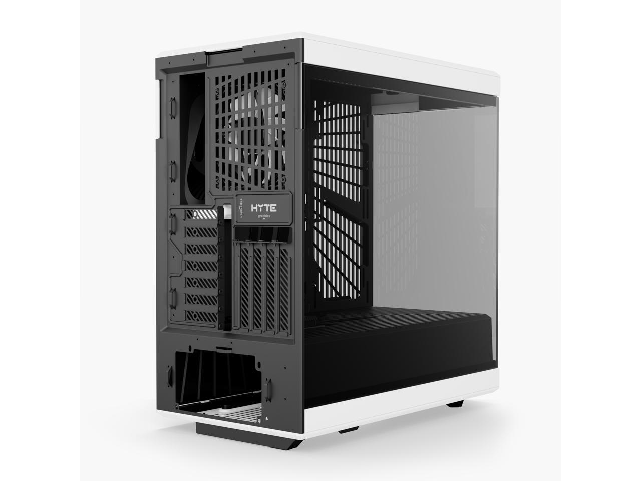 HYTE Y40 Mainstream Vertical GPU Case ATX Mid Tower Gaming Case with PCI Express 4.0 x 16 Riser Cable Included, Black/White 5