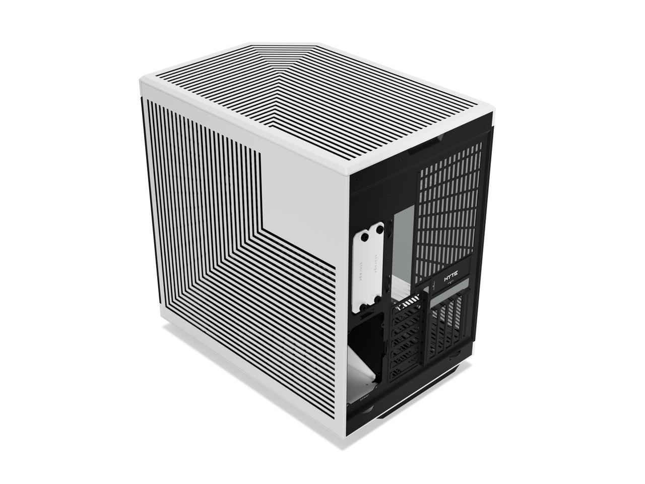 HYTE Y70 CS-HYTE-Y70-BW Dual Chamber Mid-Tower ATX Case with PCIe 4.0 Express Riser Cable Included, White/Black 4