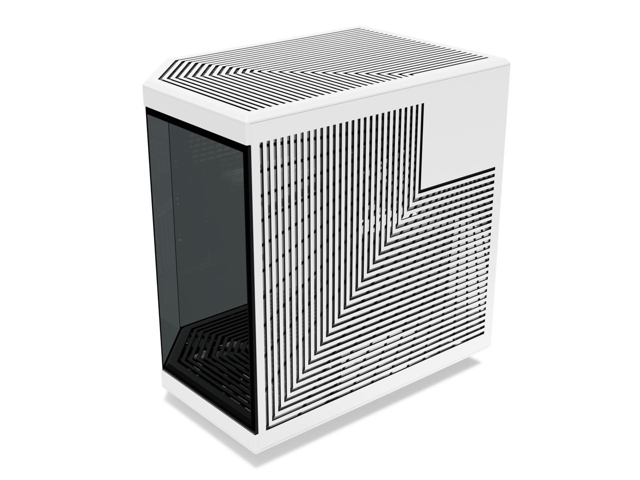 HYTE Y70 CS-HYTE-Y70-BW Dual Chamber Mid-Tower ATX Case with PCIe 4.0 Express Riser Cable Included, White/Black 5