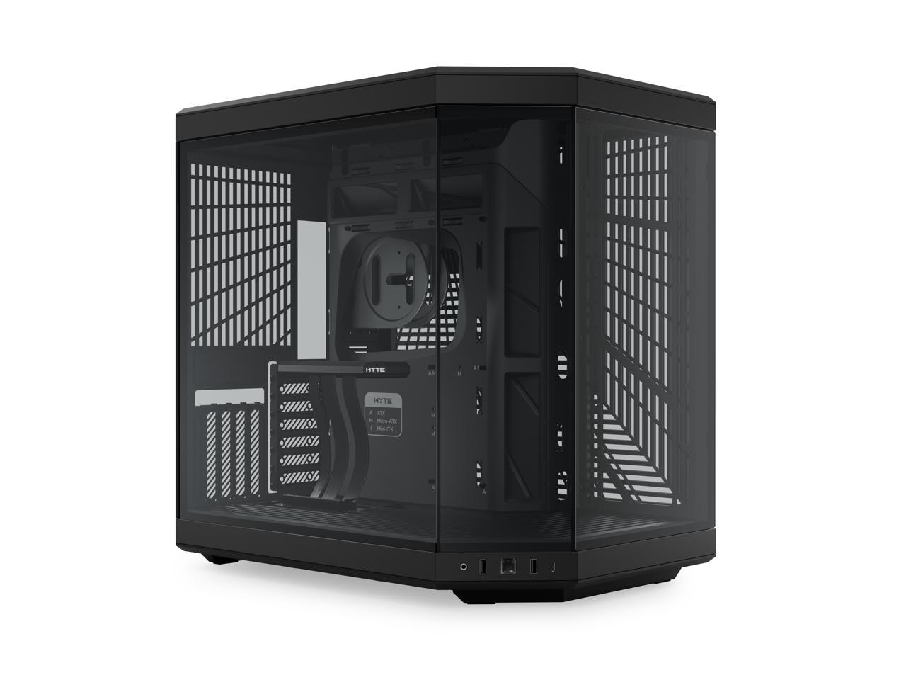 HYTE Y70 CS-HYTE-Y70-B Dual Chamber Mid-Tower ATX Case with PCIe 4.0 Express Riser Cable Included, Black 1