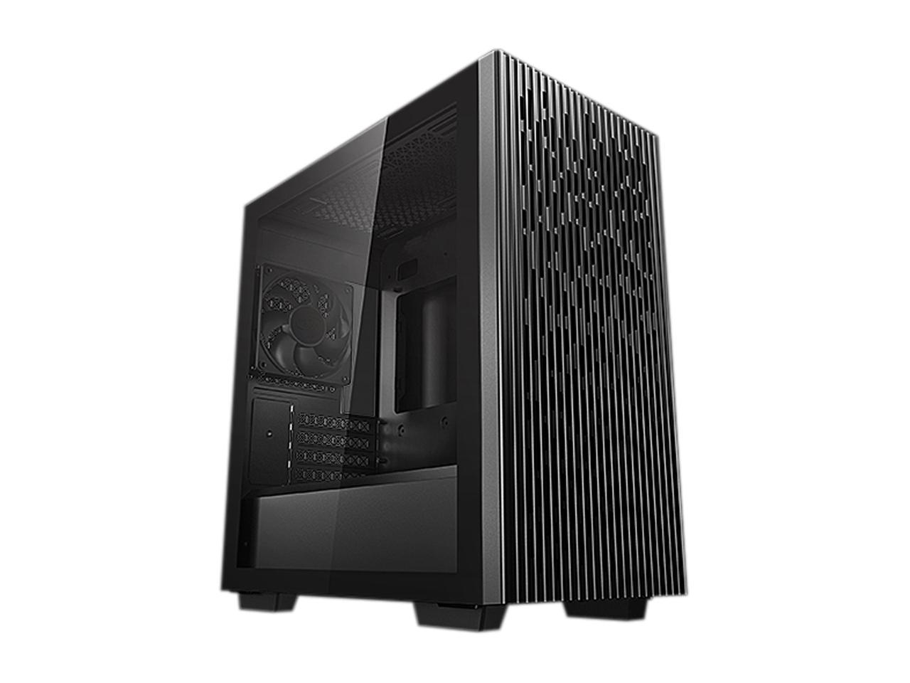 DeepCool MATREXX 40 with Full-size Tempered Glass Side Panel, High Airflow Cooling, and Removable Drive Cage Micro ATX/Mini ITX Tower Case 2